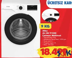 ALTUS AL CM 91050 ÇAMAŞIR MAKİNESİ 9 KG